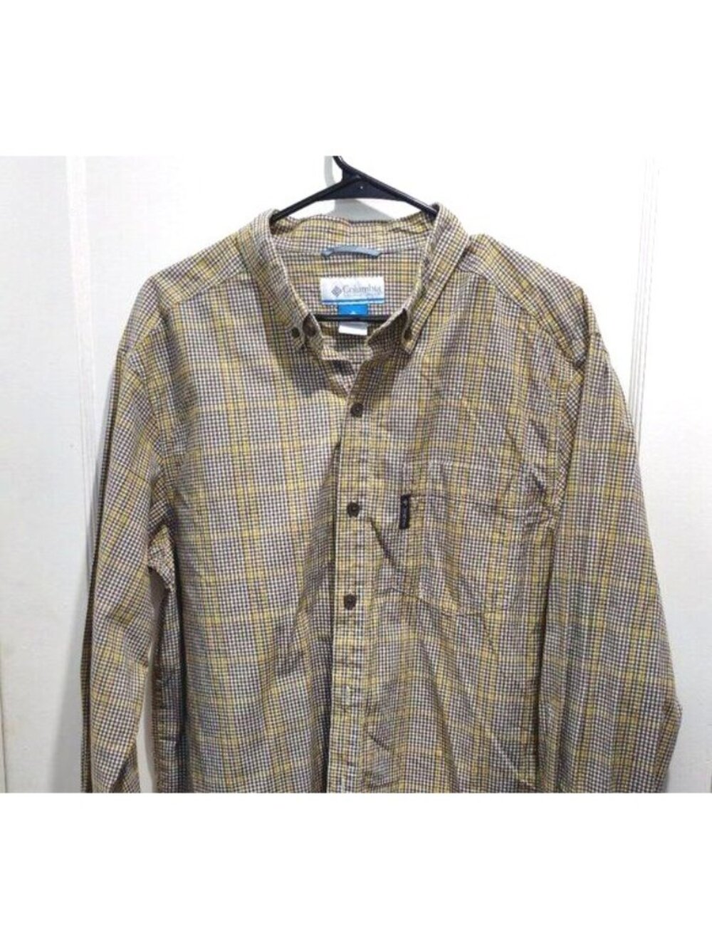 Columbia Men's Plaid Long Sleeve Shirt | Size L | Rugged Comfort Meets Everyday - Picture 1 of 13